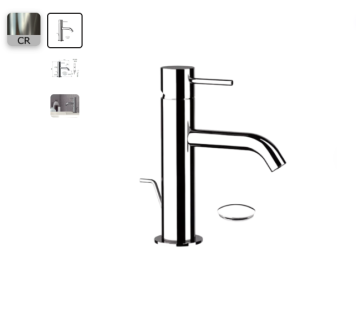 Смеситель для раковины с донным клапаном x style