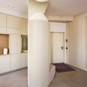 Проект для квартиры в которой нет ни одного прямого угла